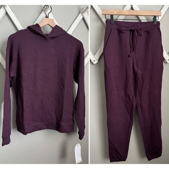 NWT! Softies Women's XS Dreamtech Oversize Hoodie Lounge Set $149 - Fig - Picture 1 of 16